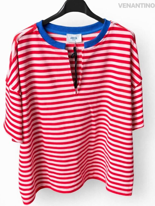 Bluzka w paski Mattino pudełkowy krój