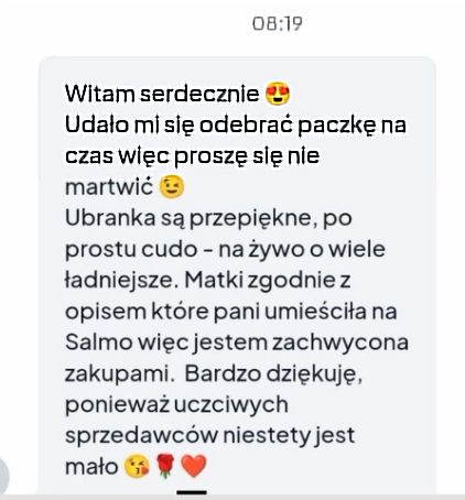 Opinia klientki Venantino