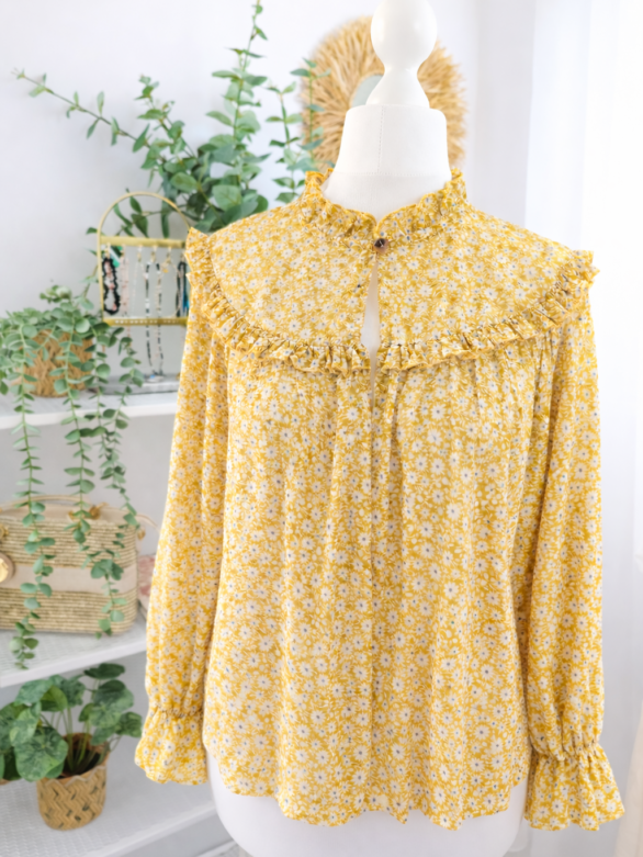 Bluzka z kwiatowym printem