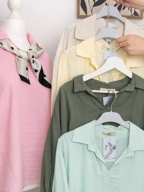 Stella – luźna koszula o miękkim splocie