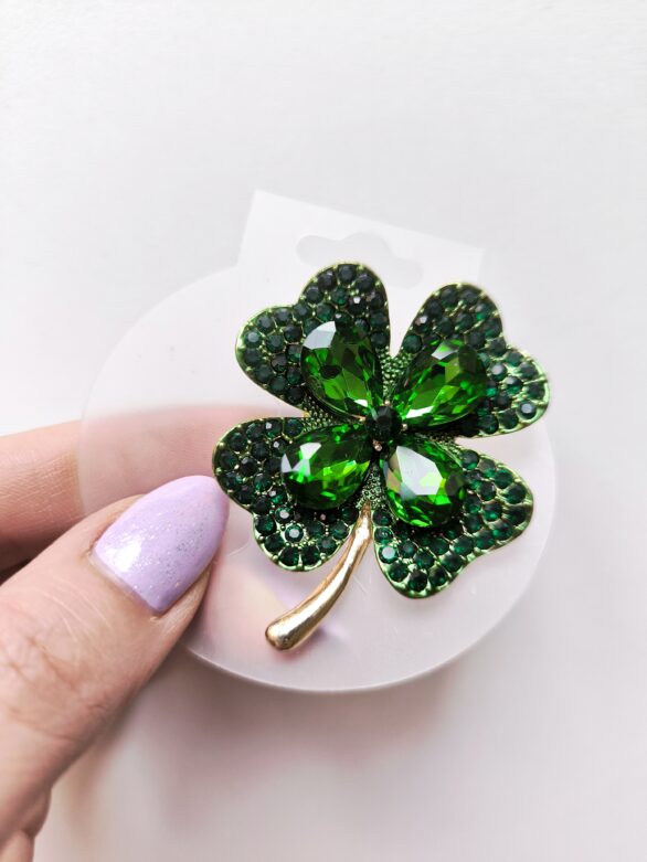 Broszka Czterolistna koniczyna