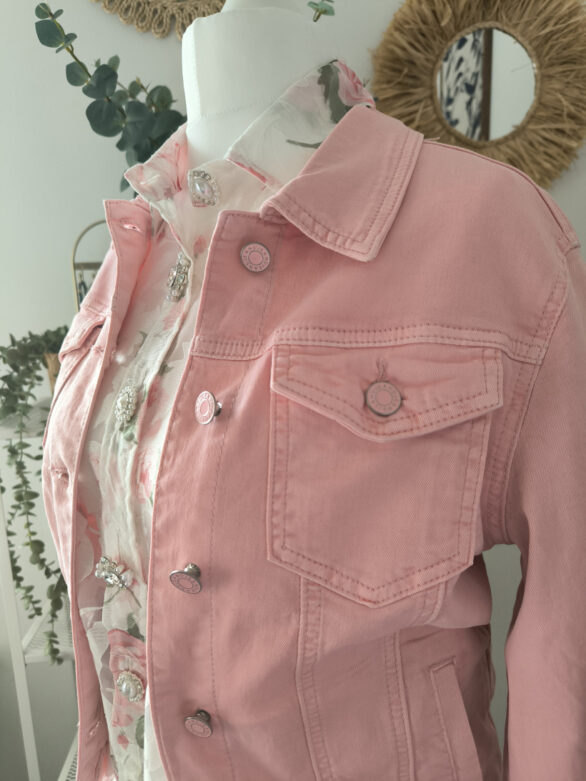 Katana jeans Pudrowy Róż