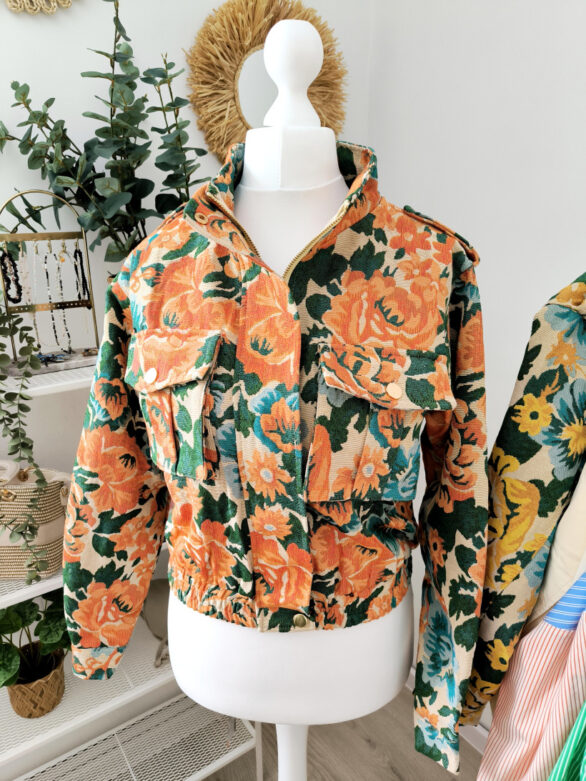 Kurtka bomberka kwiaty Bloom Premium