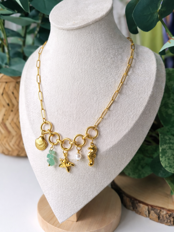 Naszyjnik z zawieszkami Mare d’Oro