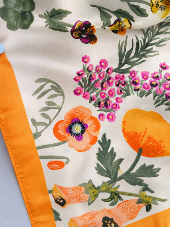 Apaszka Flora Arancia