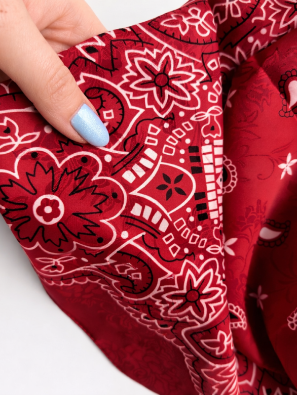 Apaszka Karminowa Bandana