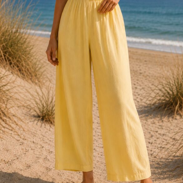 Dolce Vita - Spodnie Palazzo Butter Yellow